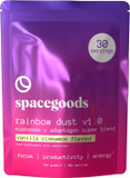 Spacegoods Rainbow Dust 240g | 30 Servings | Flavoured Mushroom Coffee | 80mg of Natural Caffeine | Lions Mane, Chaga, Ashwagandha & Vitamin B5 | Sharper Focus, Energy & Calm | Vanilla & Cinnamon