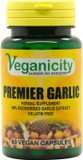 Veganicity Premier Garlic : Digestive Health Plant Supplement : 60 Capsules