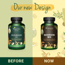Vegavero Mushroom Complex | High Strength Extracts | Reishi, Cordyceps, Chaga, Lions Mane, Shiitake & Agaricus | NO Additives | 120 Capsules | Vegan
