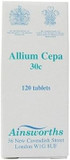 Ainsworths 30C Allium Cepa Homoeopathic Remedy - Pack of 120 Tablets