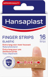 Hansaplast Bandage, Finger Strips 16 Strips, Extra Long, Textile, Elastic, Sterile, One Size, 0.02 grams Hansaplast Bandage, Finger Strips 16 Strips, Extra Long, Textile, Elastic, Sterile, One Size, 0.02 grams