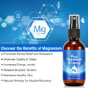 2Pack Pure Magnesium Oil Spray, 100% Natural Topical Magnesium Spray for Feet, Magnesium Spray for Sleep, Safe and Effective, 60ml