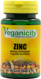 Veganicity Zinc 10mg : Mineral Supplement : 90 Tablets