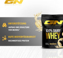 GN Laboratories 100% Dairy Whey Protein Powder 1 kg (Snickerdoodle) - Protein Powder with 23 g Protein per Serving, Ideal for Muscle Building and Preservation, Tested Quality, Made in Germany