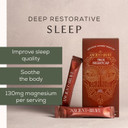 Ancient + Brave True Nightcap 15 x 6g Sachets - Sleep Supplement for Adults with Magnesium, Zinc, Vitamin C, Amino Acids - Natural Sleep Aid Powder - Recover Sleep, Lemon Ginger Flavor, Vegan