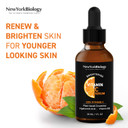 New York Biology Vitamin C Serum For Face With Hyaluronic Acid And 20% Vitamin C - 1 Fl Oz  Moisturizing Anti Aging Face Serum For Dark Spots, Dark Circles, Fine Lines And Wrinkles