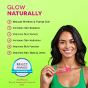 Naturally Collagen - 8000mg of Premium Liquid Marine Collagen Supplement for Women & 180mg Vitamin C for Healthier Skin, Hair & Nails - Clean & Natural - 15ml Sachets - 14 Day Course - UK Made