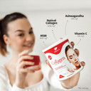 Marine Collagen Powder with Vitamin C, MSM & Ashwagandha - Premium Collagen Supplement for Women - Supports Skin, Hair, Joints & Anti-Aging - High-Absorption Formula for Beauty & Wellness