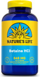 Nature's Life, Betaine HCl, 648 mg, 250 Capsules
