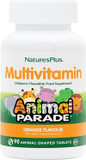 NaturesPlus Animal Parade Childrens Multivitamin Cherry Flavour - Plant Based Chewable Multivitamin for Kids - Gluten Free, Vegan - 180 Chewable Tablets