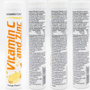 Vitamin Store Vitamin C and Zinc Effervescent Tablets - 3 Packs of 20 Orange Flavoured Fizzy Dissolvable Tablets for a Healthy Immune System - Vegan - One-a-Day VIT C and Zinc Supplement