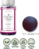 Lily & Loaf Skin, Hair & Nail Gummies  60 Vegetarian Gummies | 30-Day Supply | with Biotin & Vitamin E for Hair Growth, Skin Radiance & Nail Strength | Beauty Supplement for Women & Men