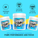 Naughty Boy High Energy Pre Workout Powder with Beta Alanine, Citrulline & Caffeine Supplements for Men & Women Clinically Dosed Energy Drink- 390g/30 Servings (Candy Bubblegum)