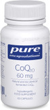 Pure Encapsulations - CoQ10 60mg - Natural and Bio-Identical Fermented Coenzyme Q10-60 Capsules