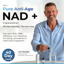 NAD+ Supplement Liposomal - Proven 50% Better Absorption - Patented Cellular Delivery - 40 Day Supply - NAD+ Enhancer - Pure Anti Age - Liquid Drops - Swiss Made