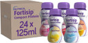 FORTISIP COMPACT PROT MIXED CASE: 1 van, 1 ban, 1 mocha, 1 berry, 1 peach, 1 strawb (all clusters of 4)