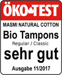 MASMI NATURAL COTTON Organic Tampons Classic (Pack of 18)