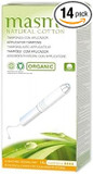 masmi  Natural Cotton Tampons Natural Cotton Super Plus 14 Pack of