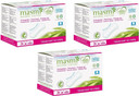 Masmi Ultra Thin Panty Liners Organic Cotton Certified, Individually Wrapped Hypoallergenic, Biodegradable, Perfume, Chlorine and Dioxin Free (Triple Pack)