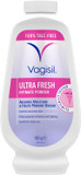 VAGISIL Ultra Fresh Intimate Powder for Daily Feminine Hygiene, Fresh Scent Deodorises & Prevents Odour, Moisture Control Technology, Talc-Free, 100 g