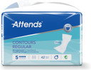 Attends Contours Regular 5, 210 Units (5 Packs of 42)