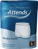 Attends Incontinence Pants - Adult Unisex-Youth, Large, 15 Count, Reusable, White