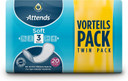 Attends Soft 3 extra Hygiene-Einlagen bei leichter Blasenschwäche, 80 pcs. Insoles