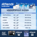 Attends Bariatric Disposable Underwear, 2X-Large, AU50, Ultimate Absorbency, 12 Ct