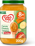 Cow & Gate Carrot Chicken Tomato & Potato Baby Food Meal Jar 8+ Months 200g