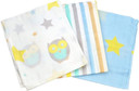 Beaming Baby 100% Organic Cotton Muslin Squares for Babies. Extra Absorbent, Pure, Soft, Breathable Baby Muslin Cloths 60x60cm. Baby Essentials, Burp Cloths, Face Cloths, Wash Cloths