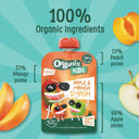 Organix Kids Mango & Apple Organic Smash Pouch 3+ Years 100 g (Pack of 6)