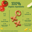 Organix Carrot Stix Organic Toddler Snack, Finger Food, Corn Puffs, 10+ Months, Multipack, 4 x 15 g Bags Per Pack (3 Packs Total)