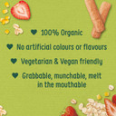 Organix Vanilla Organic Little Ruskits, Organic Baby Snack, 6+ Months, 10 x 60 g Ruskits Per Box (4 Boxes Total)