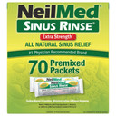 NeilMed's Sinus Rinse Extra Strength Pre-Mixed Hypertonic Packets, 70 Count (Pack of 1)