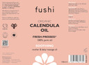 Fushi Organic Calendula Oil 100ml | Fresh-Pressed & Triple Infused for 3 Months | Best for Minor Abrasions, Irritated Skin, Skin Healing | Anti-inflammatory | Oil for Babies | Vegan, Made in the UK