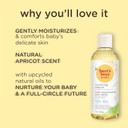 Burt's Bees Baby Oil, Nourishing Baby Moisturiser With Apricot Oil, Paediatrician-Tested, 147.8 ml