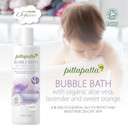 Pittapatta Organic Baby Bubble Bath Body Wash, by Simply Gentle - Moisturising Body Wash with Cleansing Agents - Baby-Safe with Lavender, Organic Aloe Vera & Sweet Orange - 250ml