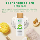 Dr Botanicals Aloe Vera & Chamomile Baby Shampoo and Bath Gel | 97.67% Natural, 100% Vegan & Dermatologically Tested | 200 ml, White