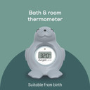 Angelcare Happy Seal Baby Bath Room Thermometer, GREY
