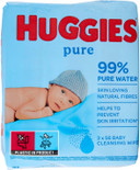 Huggies Pure Wipes Triple Pack, 192 Wipes