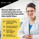 The Eye Doctor Sensitive Baby Eyelid Wipes - 20x Safe Sterile Eye Wipes for Gentle Daily Baby Care - Preservative, Detergent & Fragrance Free - Individually Wrapped (Pack of 2)