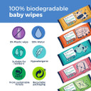 Mum & You Baby Wipes Multipack - 336 Biodegradable Wet Wipes (6 Packs) | 99.4% Water Wipes for Sensitive Newborn Skin | Baby Wipes Bulk, Bum Wipes, Wet Tissue, Eco-Friendly wet wipes baby