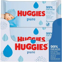 Huggies Pure Baby Wipes - Pack of 10 (10 x 72 Packs, Total 720 Wipes)