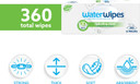 WaterWipes Hydrating Clean Baby Wipes, 360 Count (6 Packs), 99% Water-Based Wipes with Aloe Vera, Unscented, Packaging May Vary