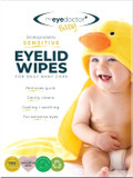 The Eye Doctor Sensitive Baby Eyelid Wipes - 80x Safe Sterile Eye Wipes for Gentle Daily Baby Care - Preservative, Detergent & Fragrance Free - Individually Wrapped