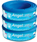 Angelcare Nappy Disposal System Refill Cassettes Pack, Blue