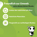 The Cheeky Panda, Bamboo Baby Wipes,White, Unscented,64 counts (Pack of 24)