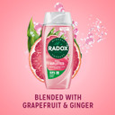 Radox Mineral Therapy Feel Uplifted Shower Gel Body Wash with a grapefruit & ginger fragrance for an uplifting experience 225 ml
