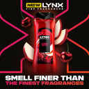 Lynx Fine Fragrance Collection Cherry Spritz Premium Body Wash Body Cleanser shower gel with a cherry, red apple & amber scent for 12 hours of freshness 400 ml