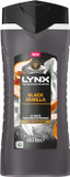 Lynx Fine Fragrance Collection Black Vanilla Premium Body Wash Body Cleanser shower gel with a vanilla, orange & sandalwood scent for 12 hours of freshness 400 ml